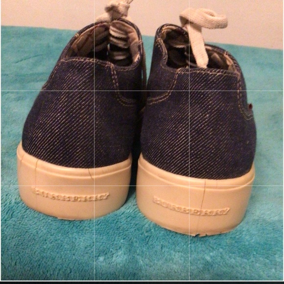 BURBERRY DENIM SNEAKERS SZ 40 - Picture 5 of 9
